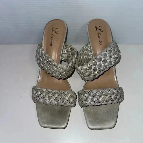 Women's L'Lorraine Heels, Size 10, Silver - Picture 1 of 10